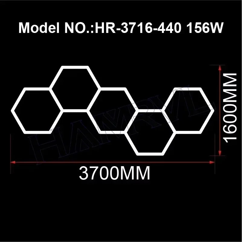 Panneaux LED Hexagonaux Connectés - Éclairage Modulaire
