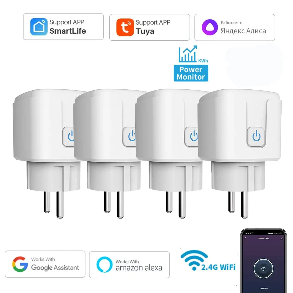 Prise Connectée WiFi EU 16A - Suivi Consommation Énergie