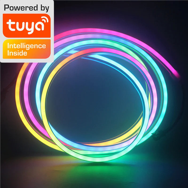 Ruban Néon LED Connecté WiFi RGBIC - Synchronisation Musicale