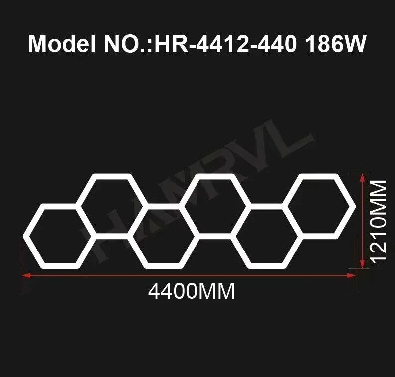 Panneaux LED Hexagonaux Connectés - Éclairage Modulaire