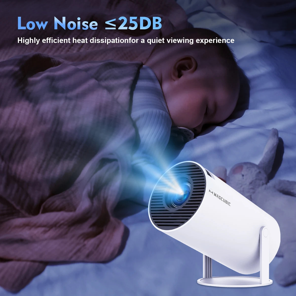 Vidéoprojecteur Portable WiFi 4K Android 14 - 290 ANSI
