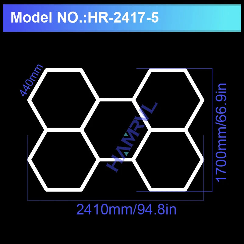 Panneaux LED Hexagonaux Connectés - Éclairage Modulaire