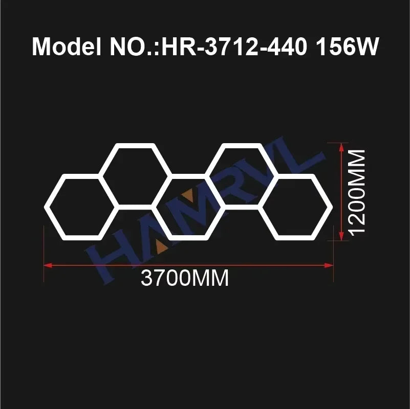 Panneaux LED Hexagonaux Connectés - Éclairage Modulaire