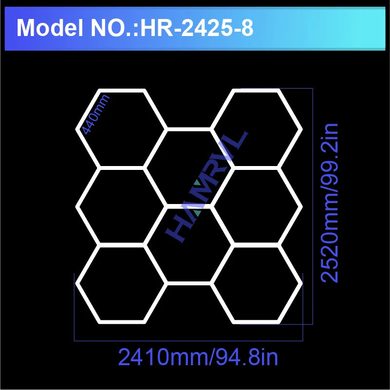 Panneaux LED Hexagonaux Connectés - Éclairage Modulaire