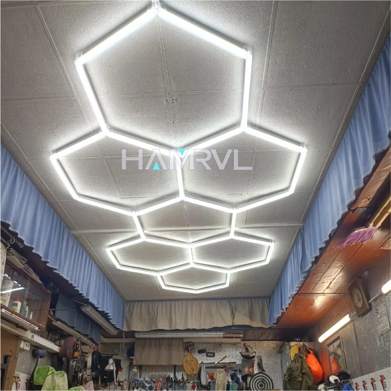 Panneaux LED Hexagonaux Connectés - Éclairage Modulaire