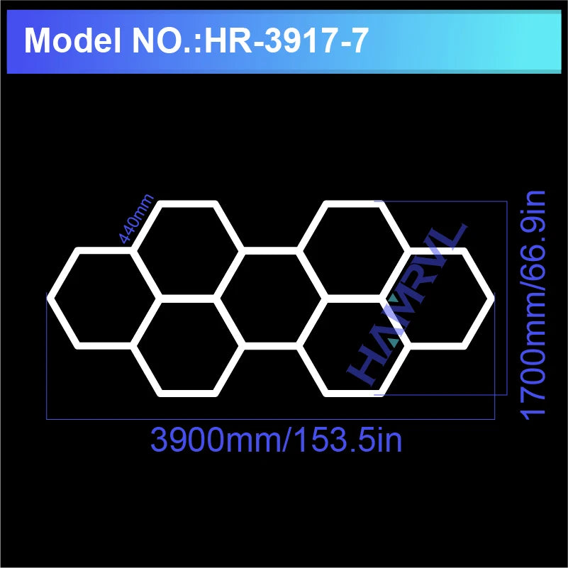 Panneaux LED Hexagonaux Connectés - Éclairage Modulaire