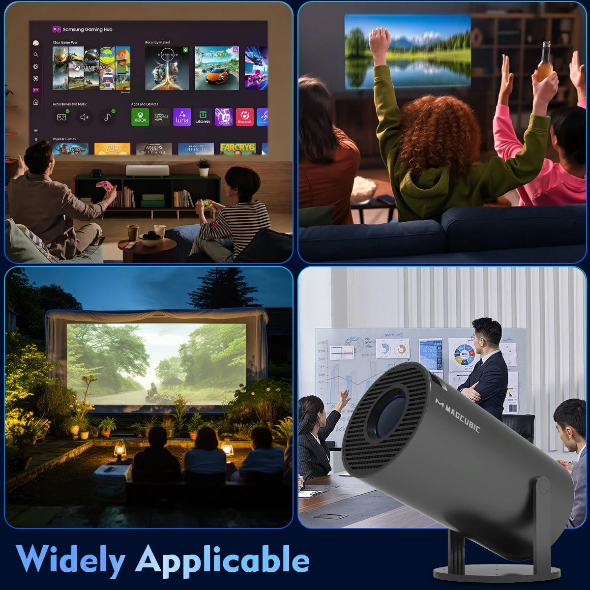 Vidéoprojecteur Portable WiFi 4K Android 14 - 290 ANSI