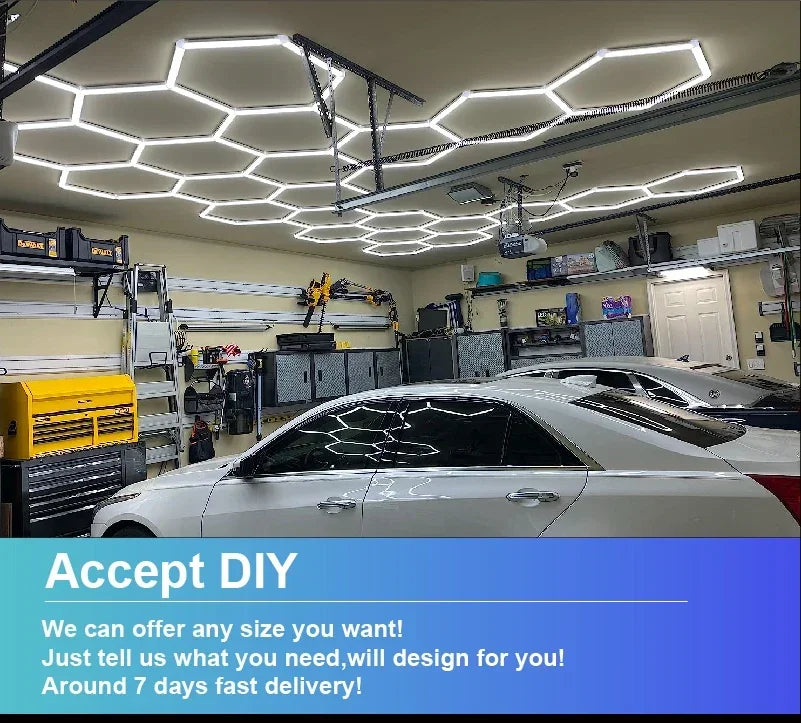 Panneaux LED Hexagonaux Connectés - Éclairage Modulaire