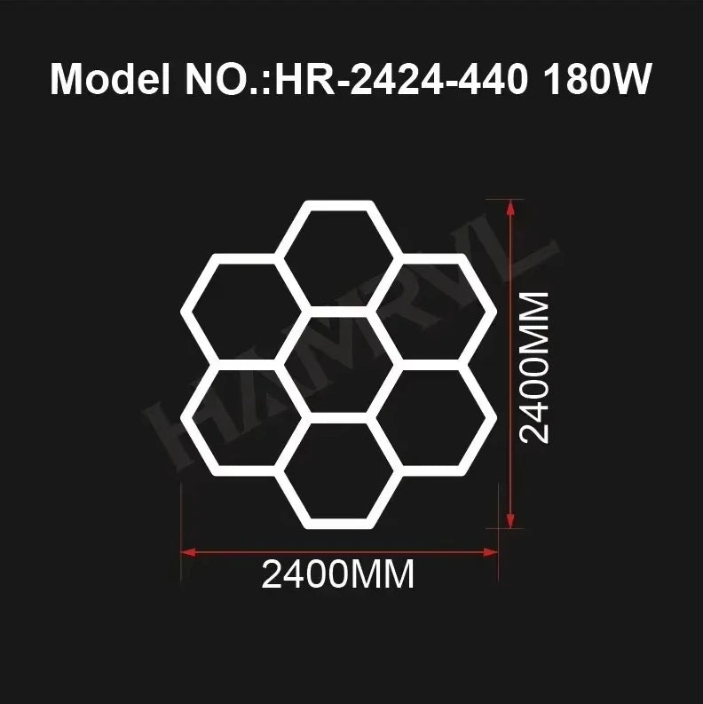 Panneaux LED Hexagonaux Connectés - Éclairage Modulaire
