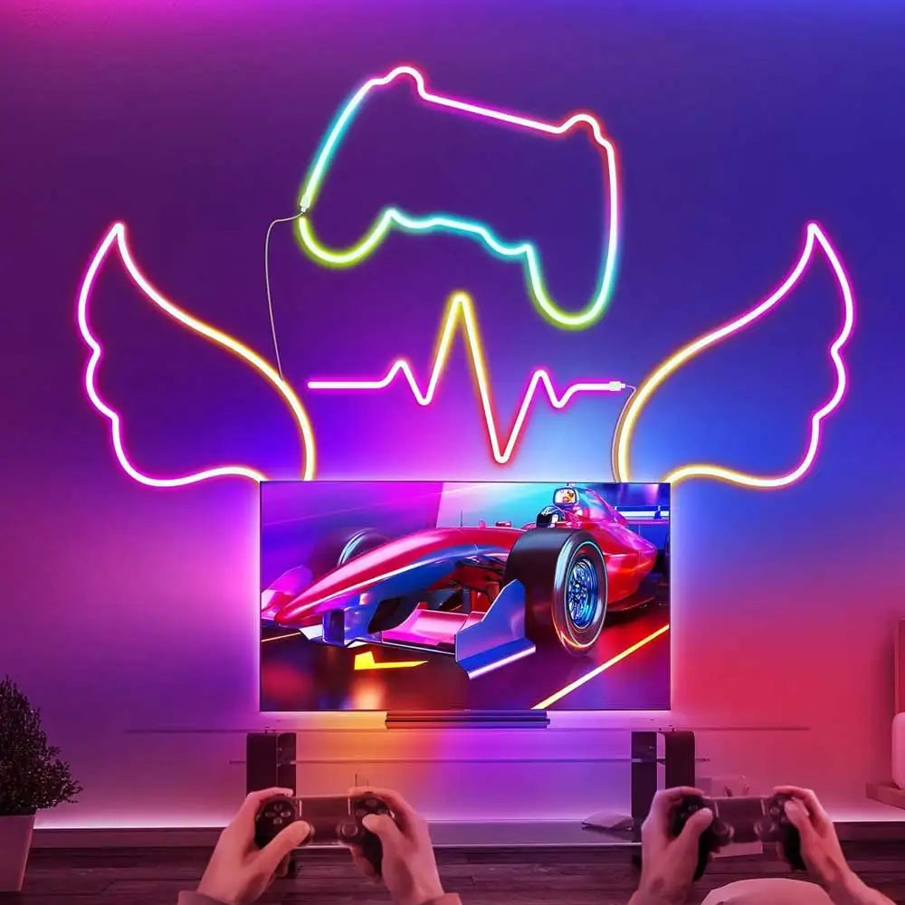 Ruban Néon LED Connecté WiFi RGBIC - Synchronisation Musicale