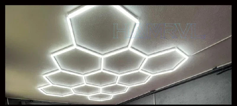 Panneaux LED Hexagonaux Connectés - Éclairage Modulaire