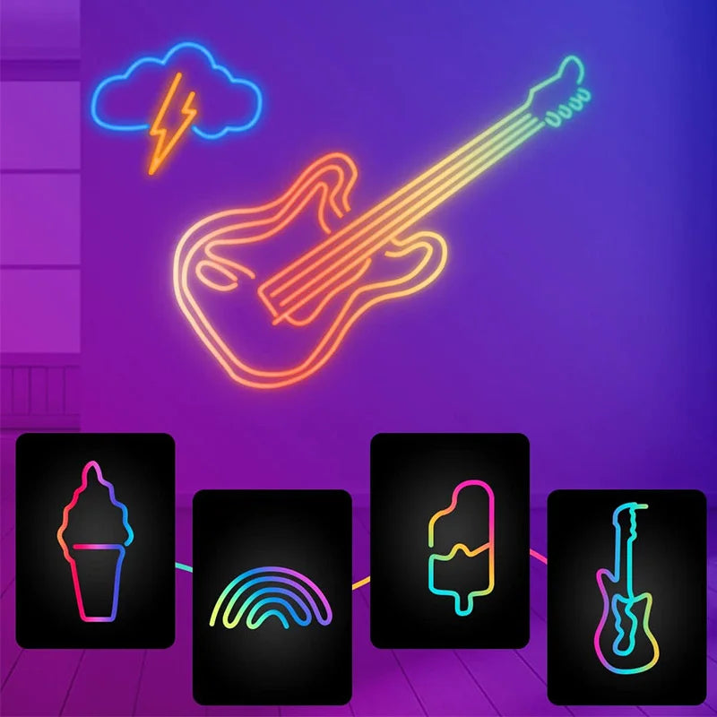 Ruban Néon LED Connecté WiFi RGBIC - Synchronisation Musicale