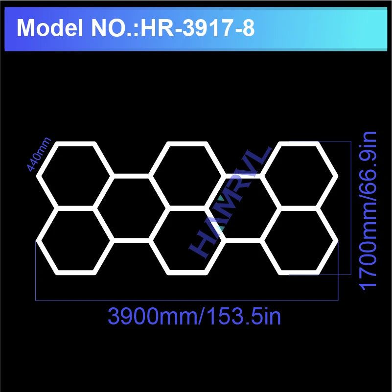Panneaux LED Hexagonaux Connectés - Éclairage Modulaire