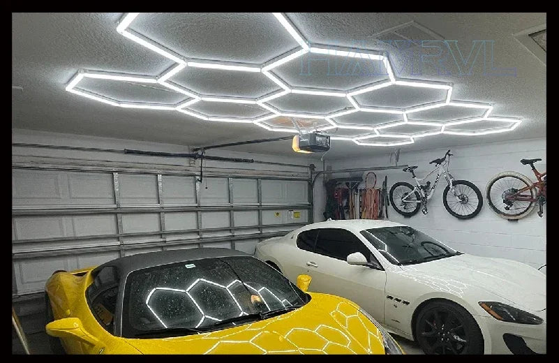 Panneaux LED Hexagonaux Connectés - Éclairage Modulaire