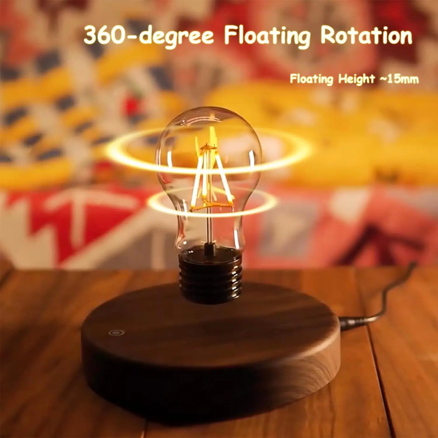 Lampe Lune en Lévitation Magnétique - 3 Teintes LED