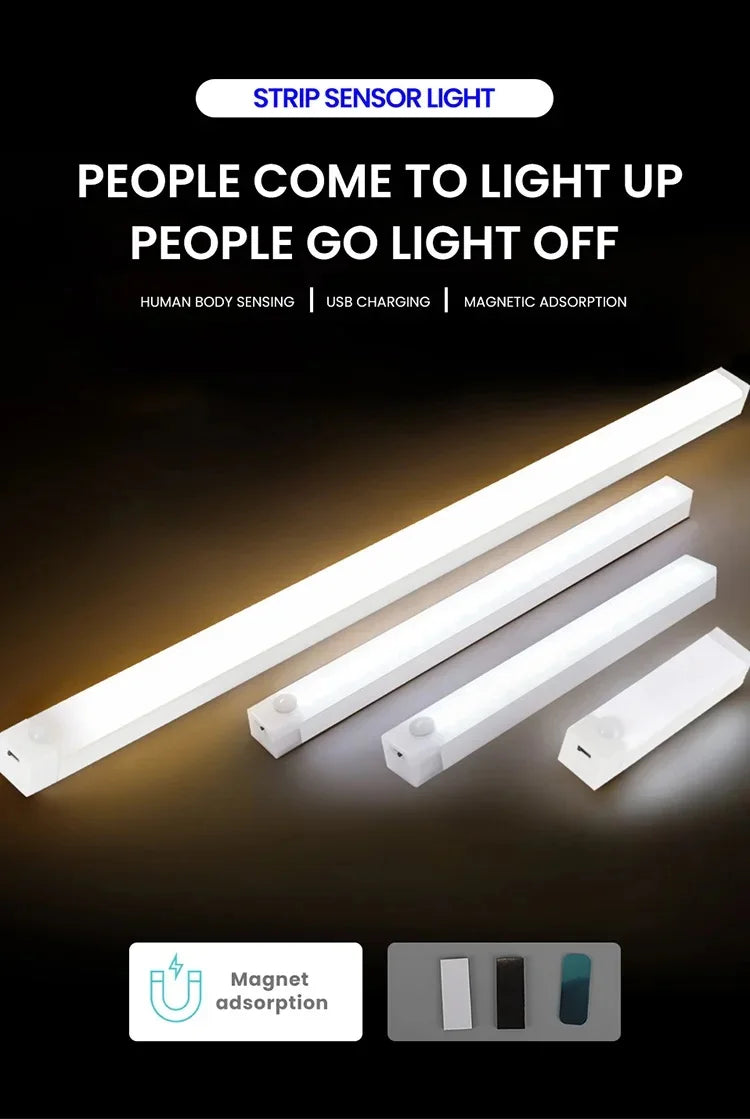 Veilleuse LED Sans Fil Rechargeable - Détecteur de Mouvement