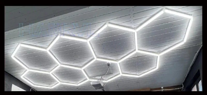 Panneaux LED Hexagonaux Connectés - Éclairage Modulaire