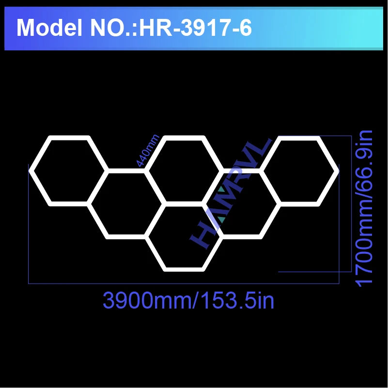 Panneaux LED Hexagonaux Connectés - Éclairage Modulaire
