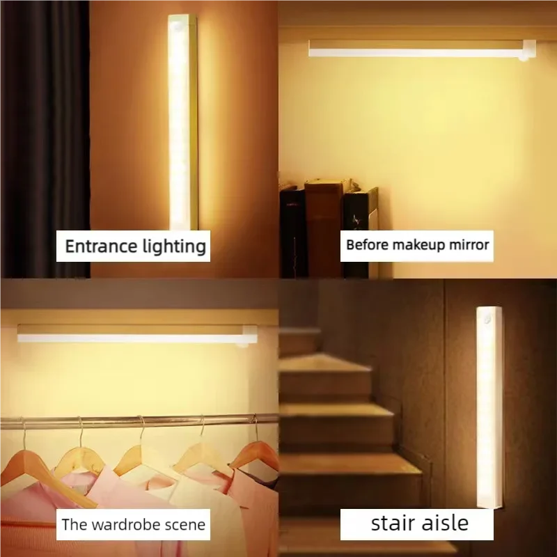 Veilleuse LED Sans Fil Rechargeable - Détecteur de Mouvement