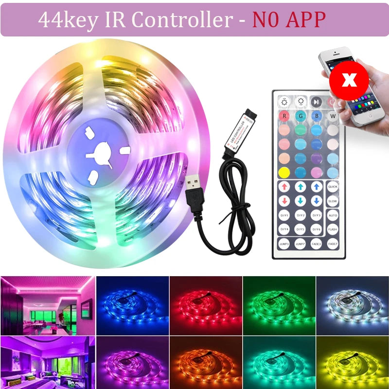 Ruban LED USB WiFi RGB 5050 - Rétroéclairage TV & Déco