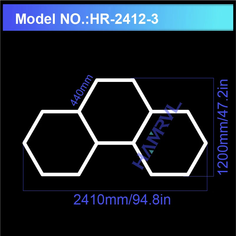 Panneaux LED Hexagonaux Connectés - Éclairage Modulaire