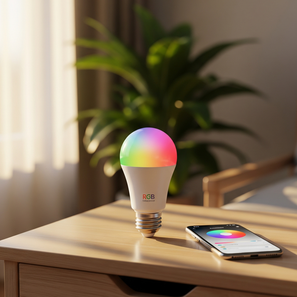 Ampoule LED WiFi RGB E27 - Contrôle Vocal Alexa & Google